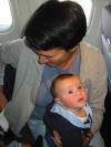 "Is that you God? Ir is it a high intensity reading light for use when they dim the cabin lighting?"