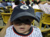Jeremy models his cool new Dodgers baseball cap!
